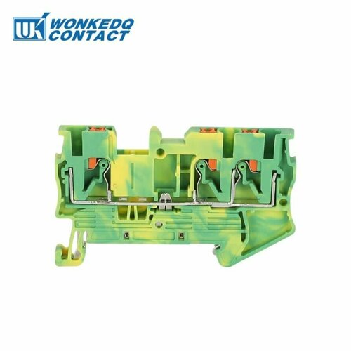 JPT2.5-TW-PE Клемма 3-проводная PE 2.5 мм2 (2 шт)