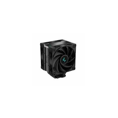 Кулер DeepCool AK400 ZERO DARK PLUS LGA1700/1200/115X/AM5/AM4 (12шт/кор, TDP 260W, PWM, DUAL Fan 120mm, 4 тепл. трубки, черный) RET