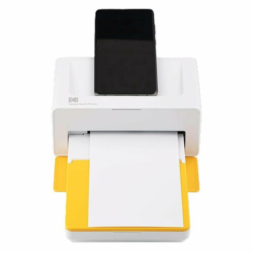 Компактный фотопринтер Kodak PD460 (Dock Plus Printer) желтый/белый фотопринтер компактный polaroid hi print
