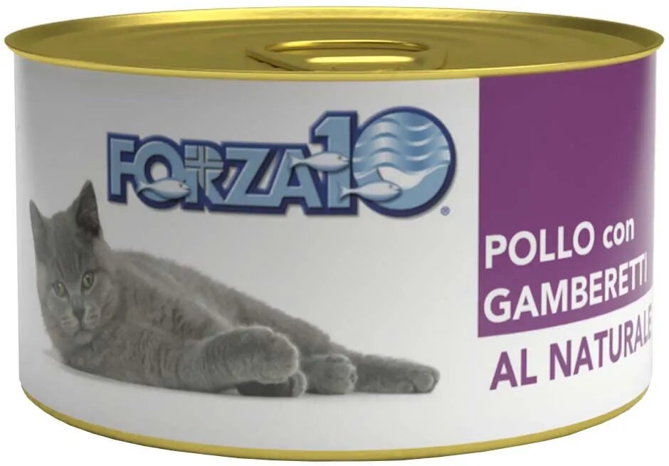 Forza10 Natural Pollo Gamberetti влажный корм для взрослых кошек с курицей и креветками - 75 г