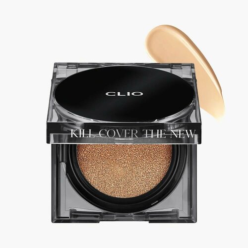 CLIO Тональный кушон + рефил Kill Cover The New Founwear Cushion (4 Ginger) clio тональный кушон с запасным блоком clio kill cover the new founwear cushion spf 50 4 ginger