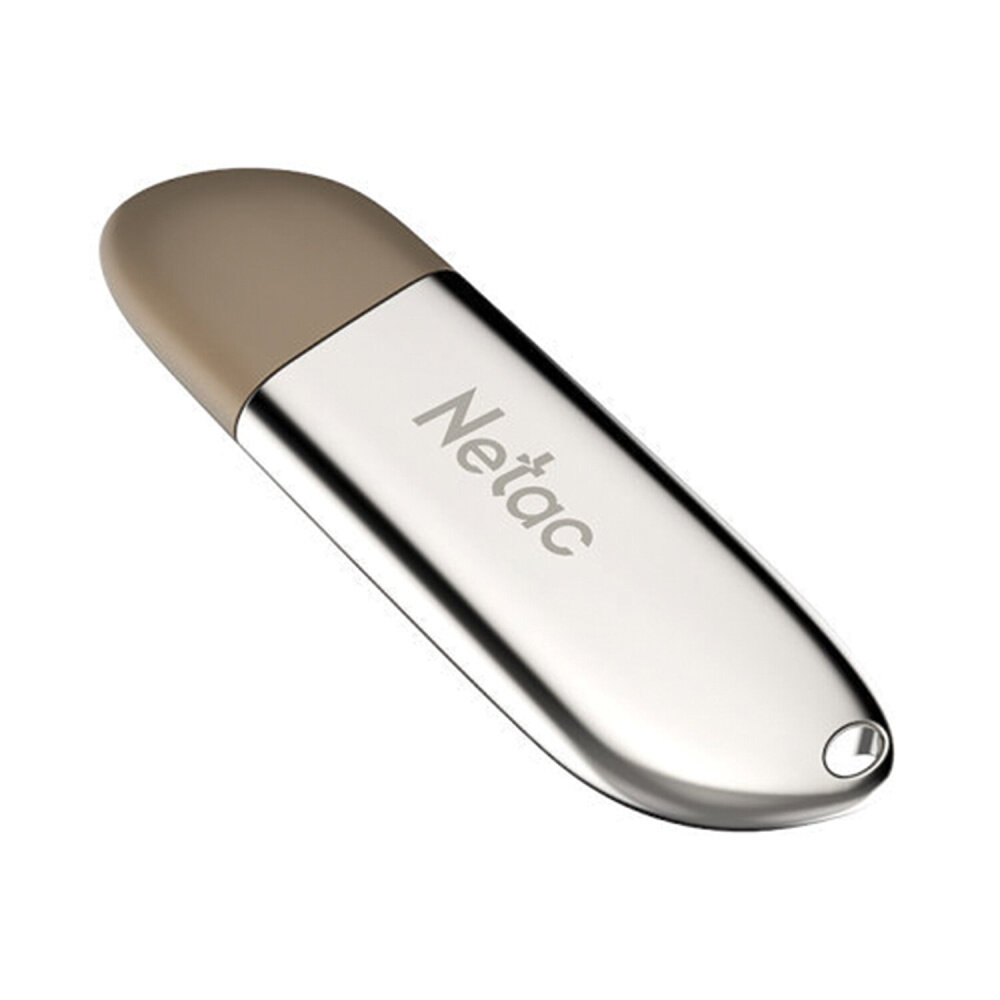 Флеш-диск 16 GB NETAC U352, USB 2.0, металлический корпус, серебристый, NT03U352N-016G-20PN упаковка 2 шт.