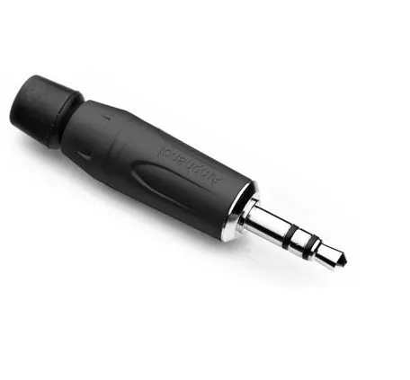Разъем 3.5 mm Mini-Jack, AUX типа 'папа' для кабелей 1шт Amphenol KS3PB