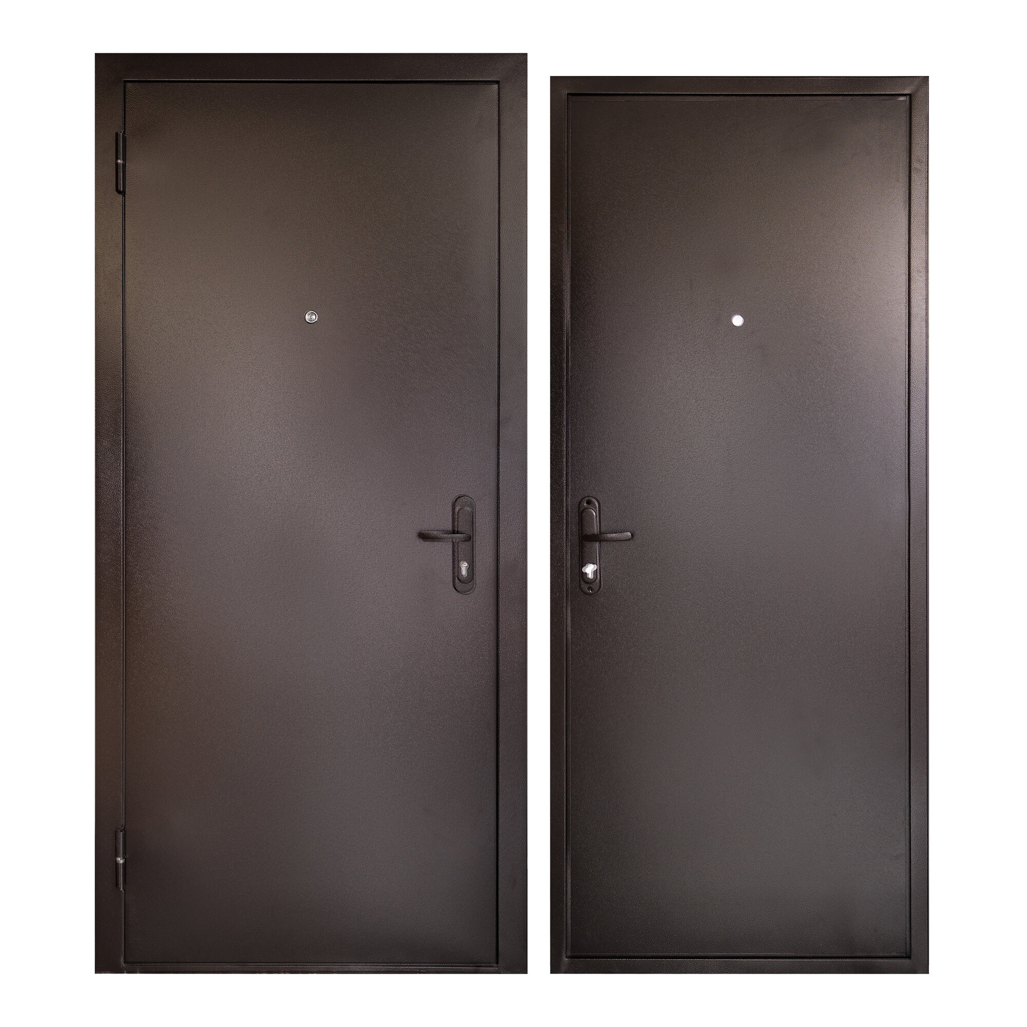 Дверь входная для квартиры Unicorn металлическая Terminal 860х2050, левая, антивандальное покрытие, уплотнитель, цилиндровый замок, коричневый
