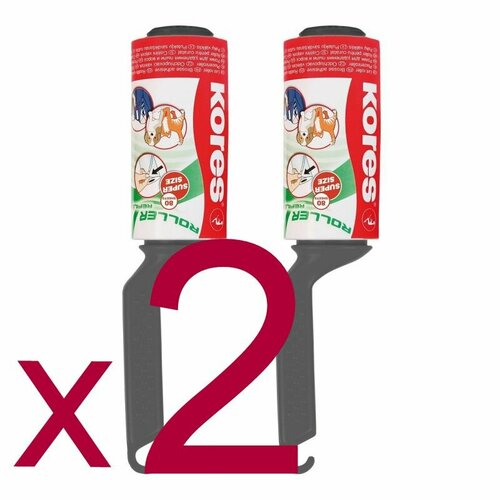 Ролик для чистки одежды Kores запасной блок 2х80 л 2 уп 1999₽