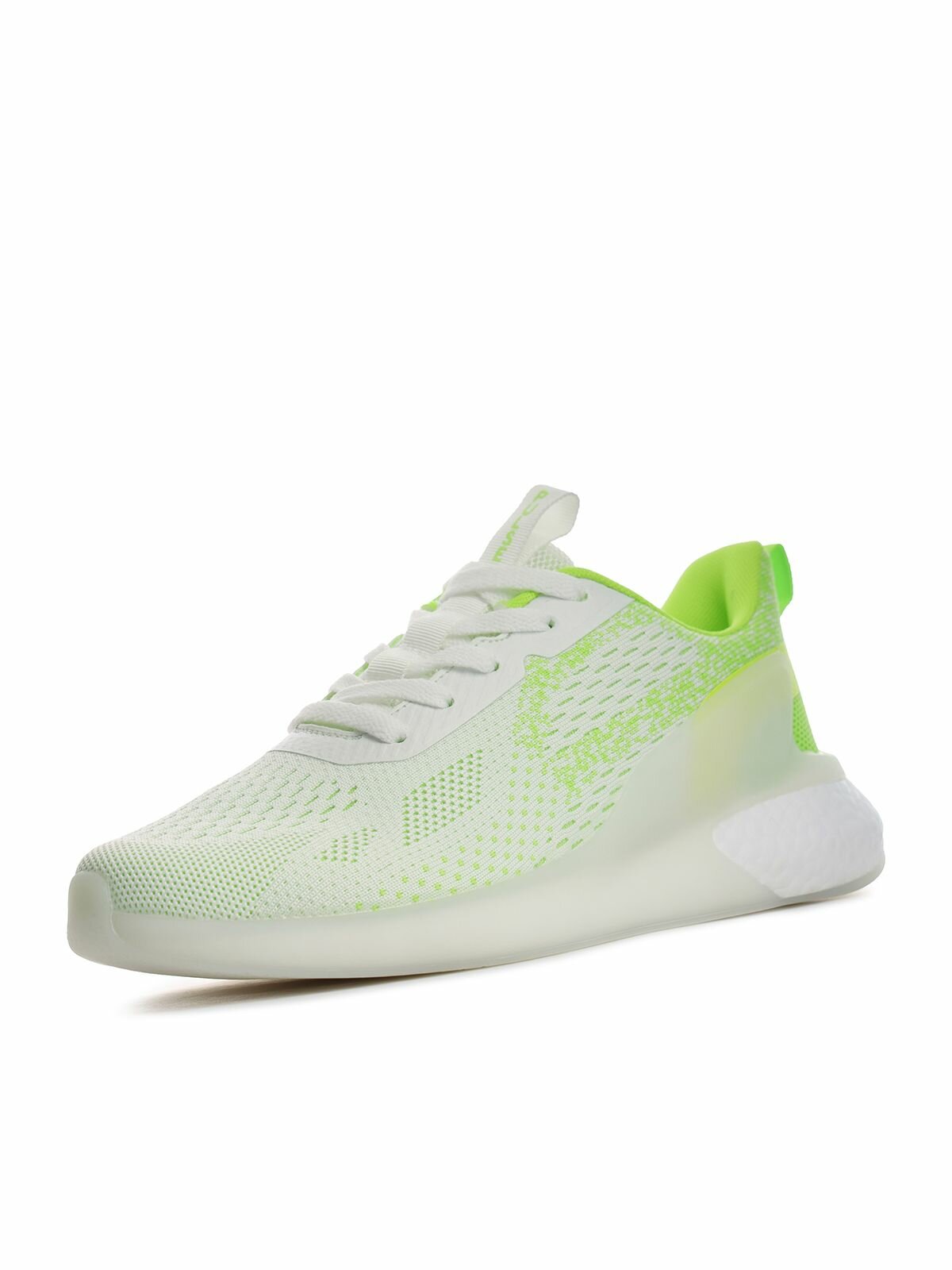 фото Белые текстильные кроссовки для мальчиков на шнуровке Pulse 219-41BO-086TT