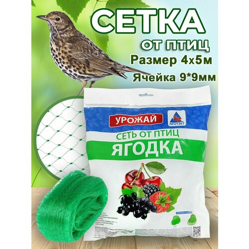 Сетка от птиц садовая 4х5м