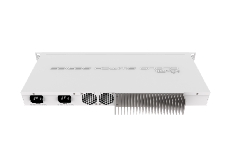 MikroTik Cloud Router Switch 317-1G-16S+RM with 800MHz CPU, 1GB RAM, 1xGigabit LAN, 16xSFP+ cages, RouterOS L6 or SwitchOS (dual boot), passive coolin