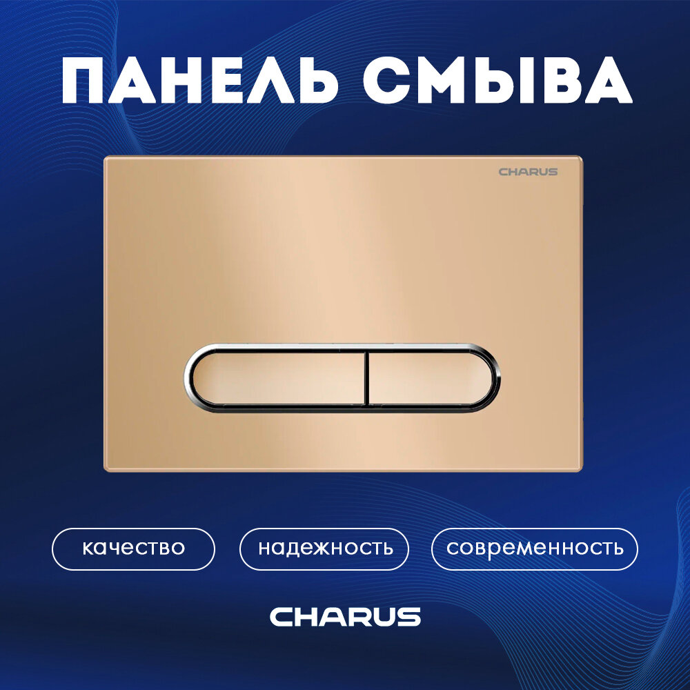 фото Панель смыва для инсталляций CHARUS MAGNUS, матовый песок, арт. FP.340.51.01