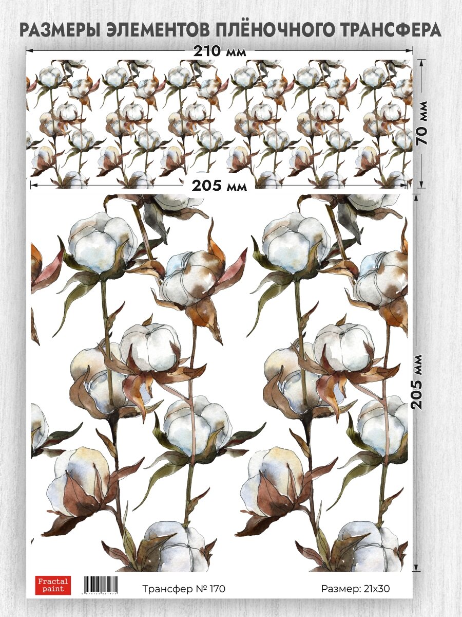 Трансфер для декупажа переводной рисунок для поверхностей 170 (А4)