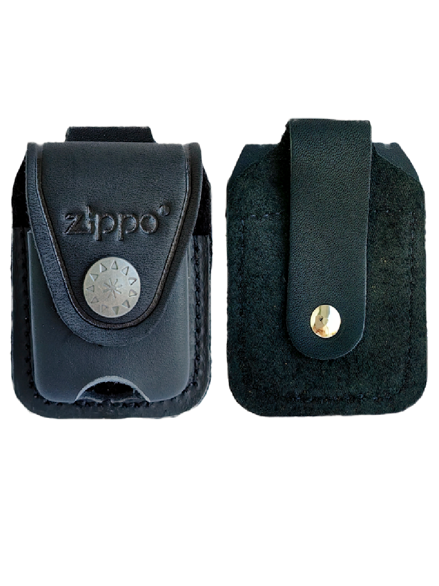 Zippo Чехол для зажигалки Zippo черного цвета с петлей крепление на ремень — фото 1