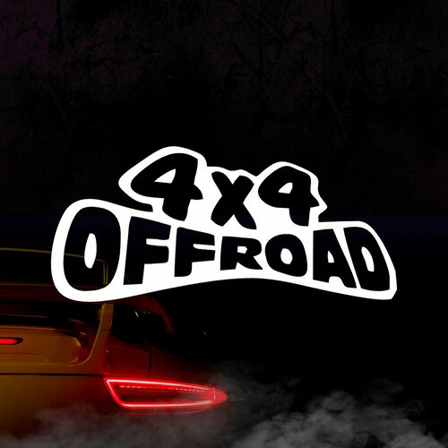 Наклейка 4x4 OffRoad, белая