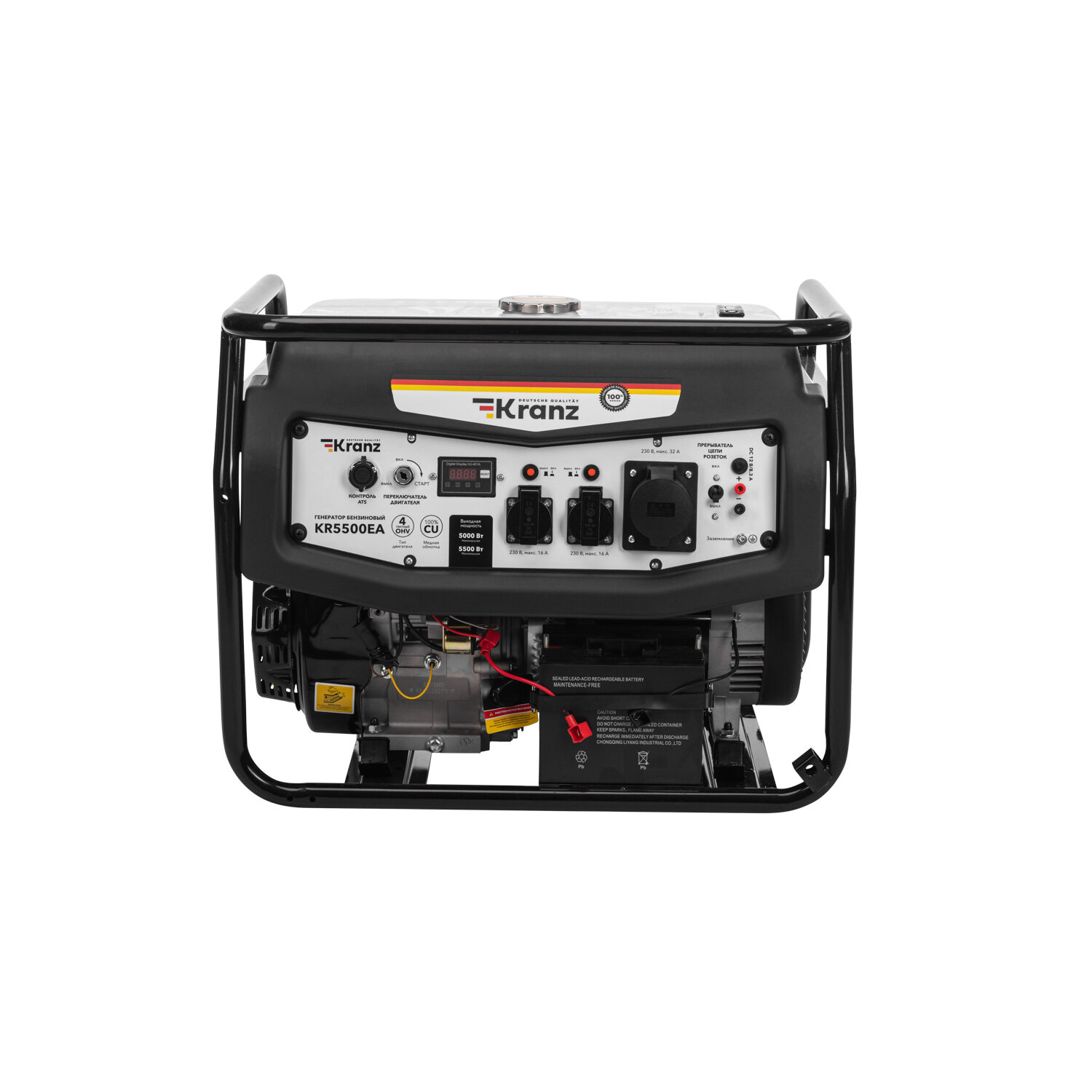 фото Генератор бензиновый KR6500EA 5.5кВт, 230В 25л электростарт