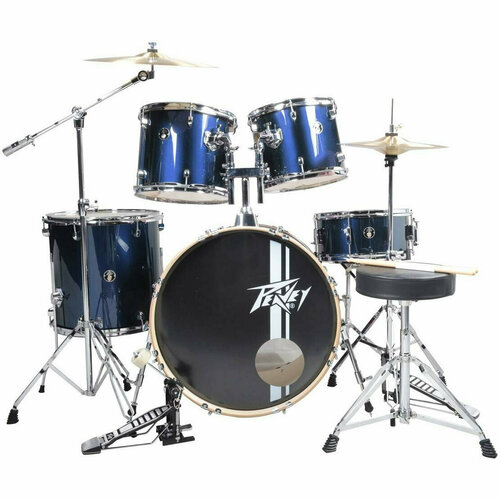 Peavey PV 5PC Drum Set Blue Барабанная установка (бас-барабан, три тома, малый барабан, каркас, пе