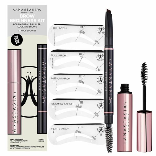 ANASTASIA BEVERLY HILLS Набор для бровей с трафаретами Brow Beginners Kit Ebony 5590₽