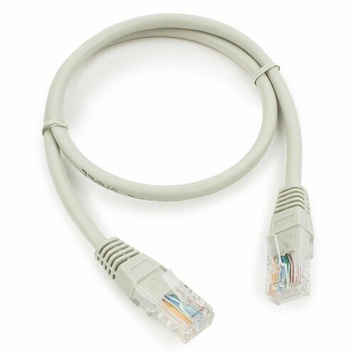 Патч-корд UTP4 Cabletech кат.5e, 0,5м, литой, серый, CCA