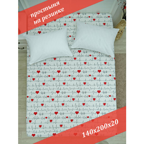 Простыня на резинке 140х200х20 Бязь от бренда ООО Яфтекс 1030₽