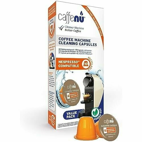 Чистящие капсулы Caffenu Nespresso x10 Очиститель кофемашины для свежего кофе Чистящие капсулы для кофемашин Nespresso Аксессуары для бариста Можно комбинировать с набором для удаления накипи Nespresso 10995₽