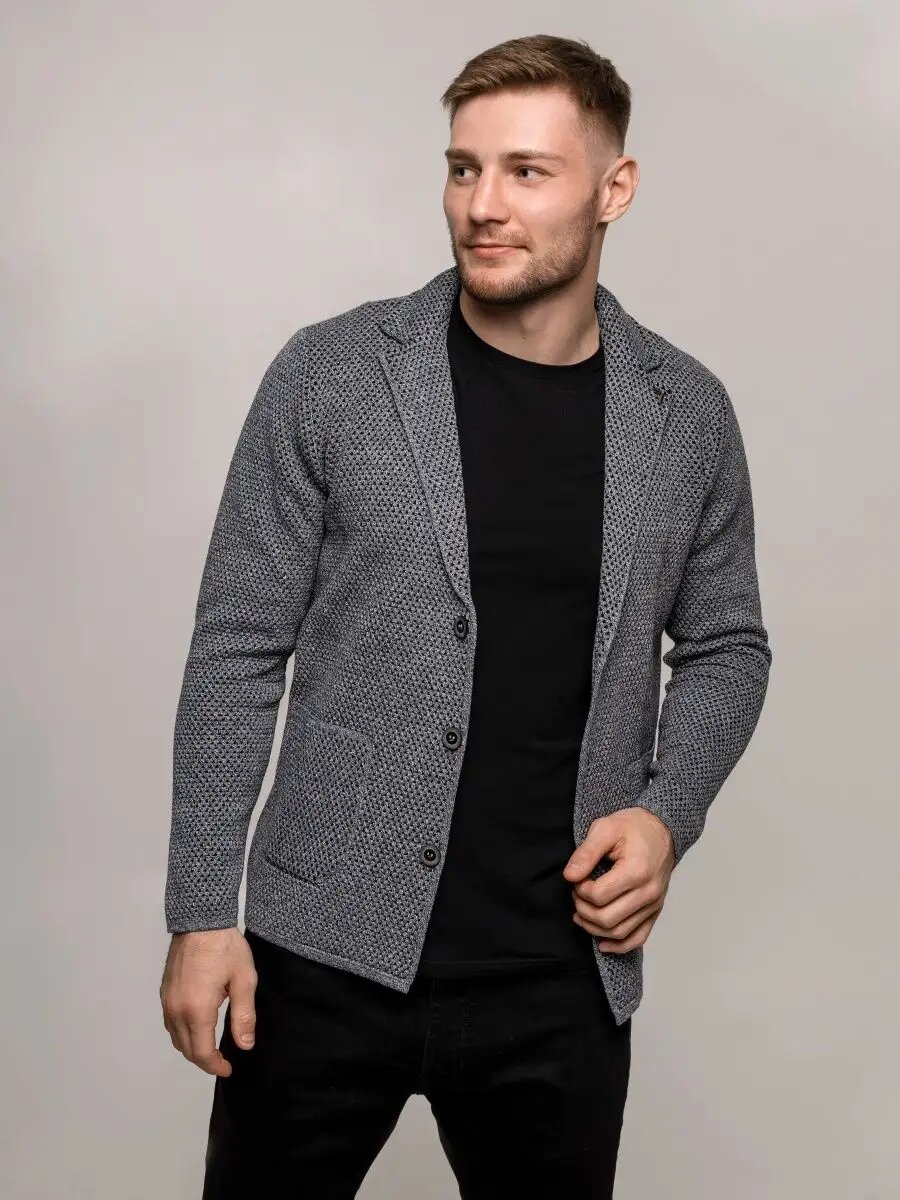 Пиджак AMATO, размер 6XL, серый