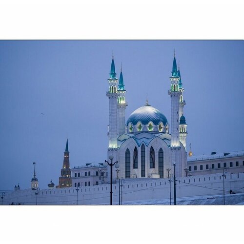 Алмазная мозаика на подрамнике Мечеть Кул- Шариф 40х50 см сложность 5 цветов 18 Komas 699₽