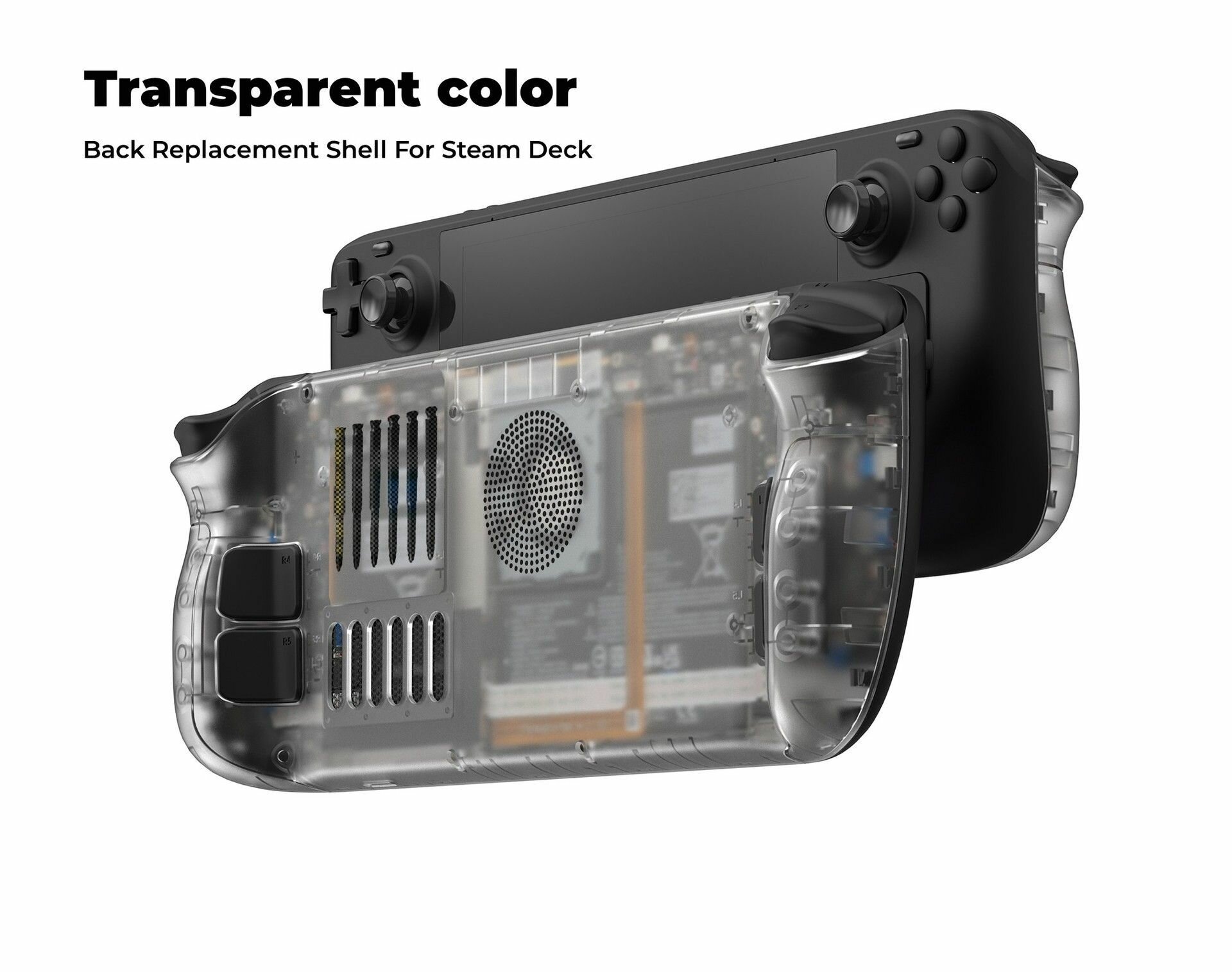 Прозрачная задняя панель для Steam Deck, 07185