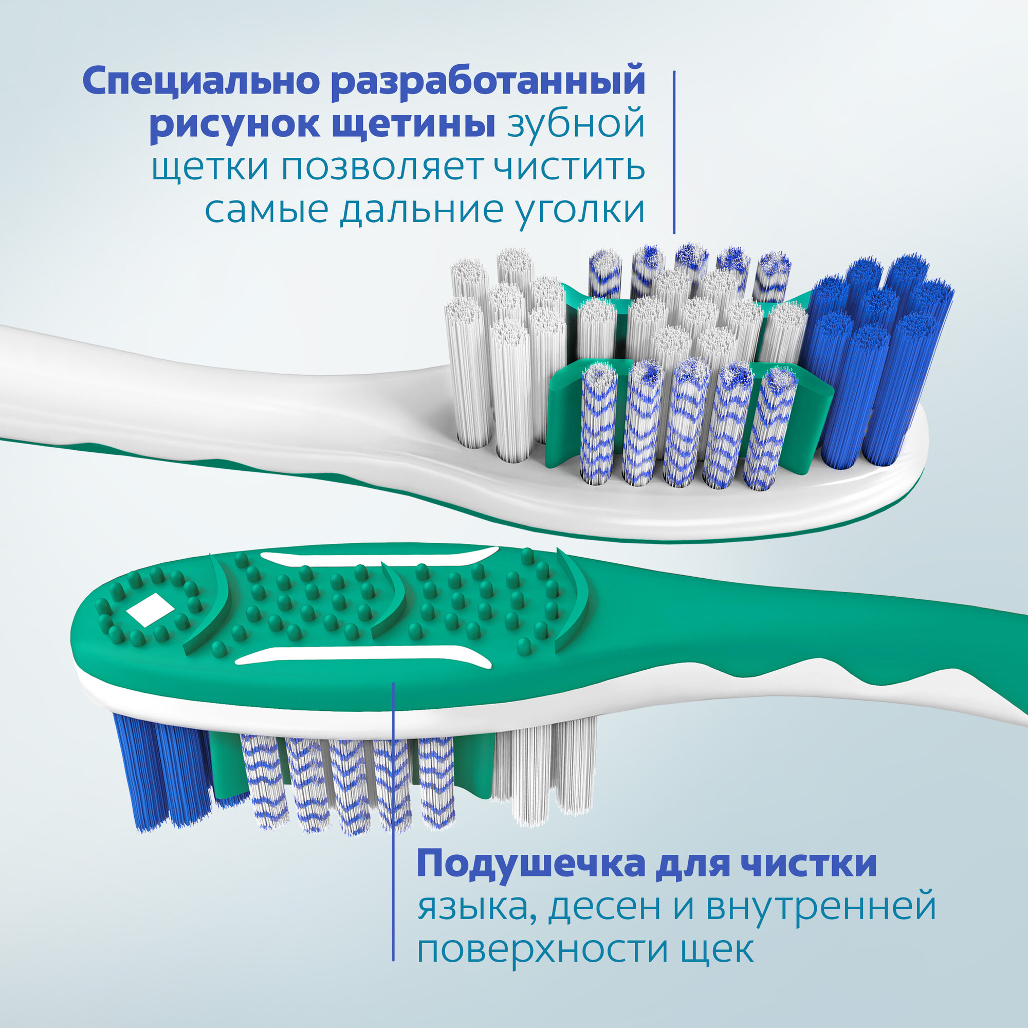 Зубная щетка Colgate White Plus отбеливающая, жесткая, промоупаковка 1+1 — фото 1