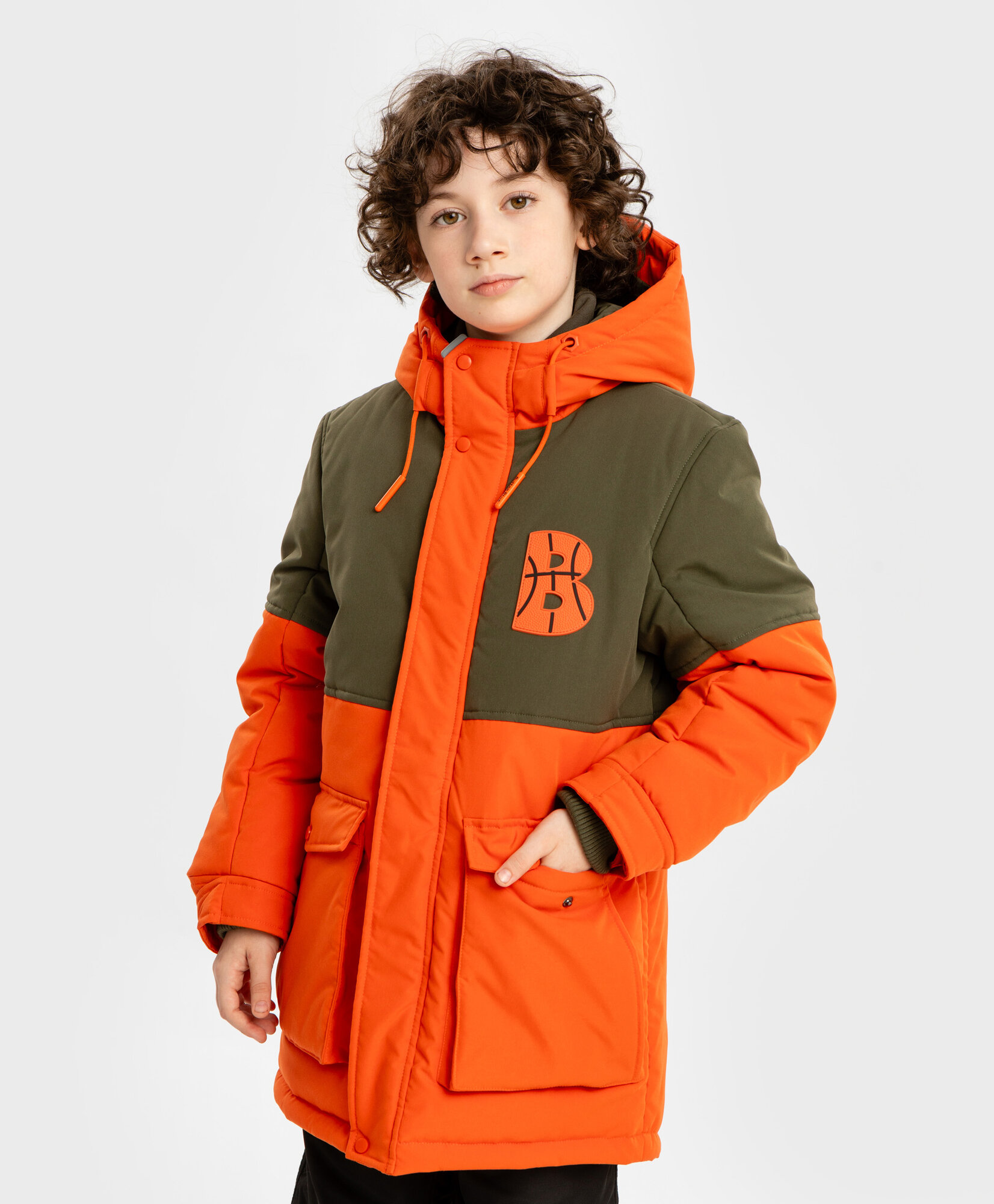 Пальто Button Blue размер 110 зеленый