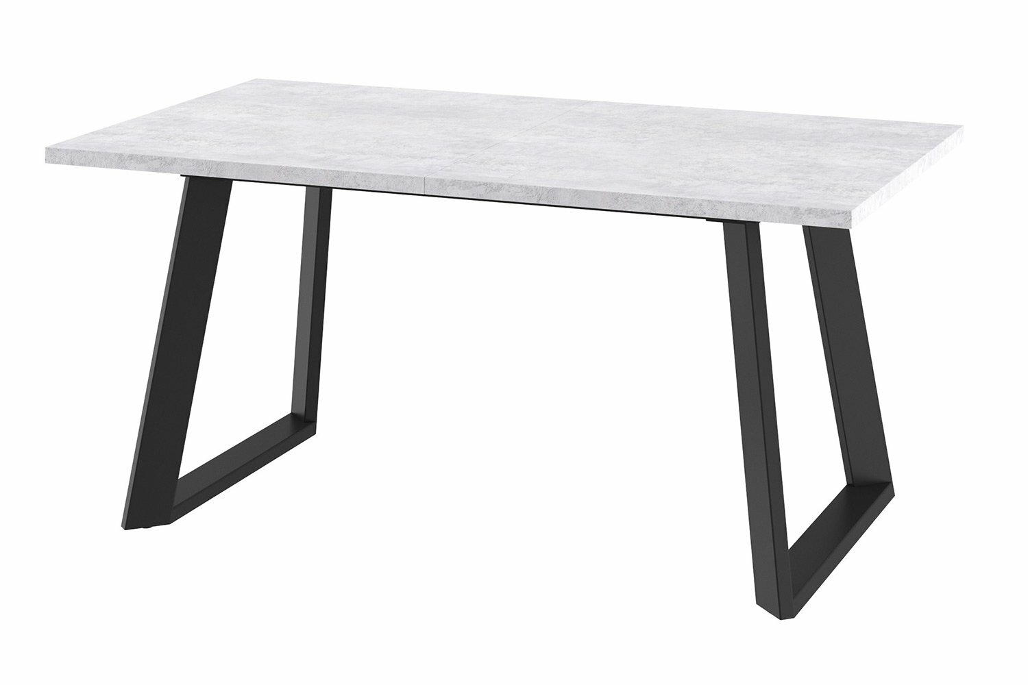 Стол раздвижной Hoff Loft Lux 160(205)х75х90 см цвет серый сланец черный