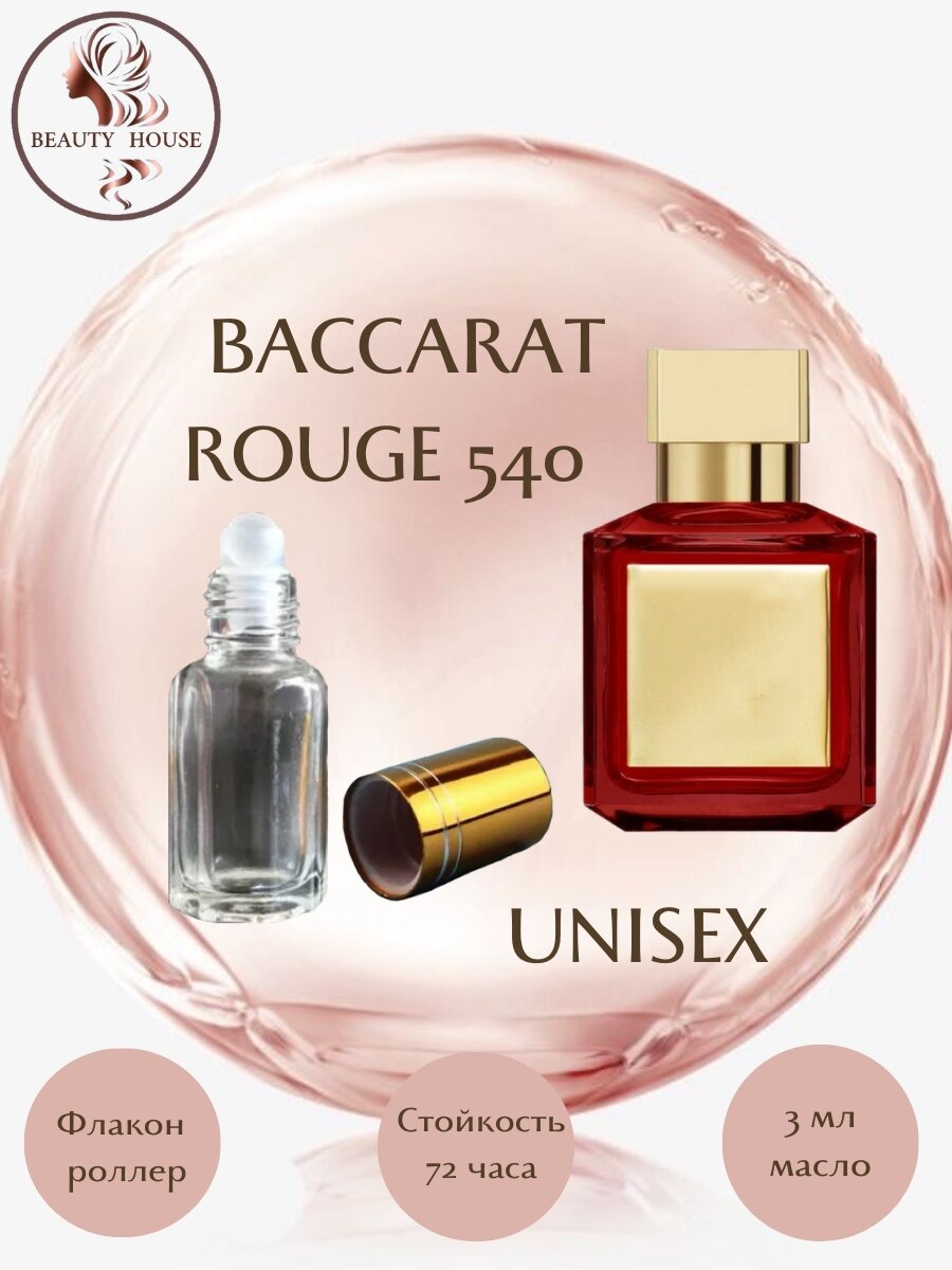 Духи масляные Baccarat Rouge 540 роллер 3 мл унисекс