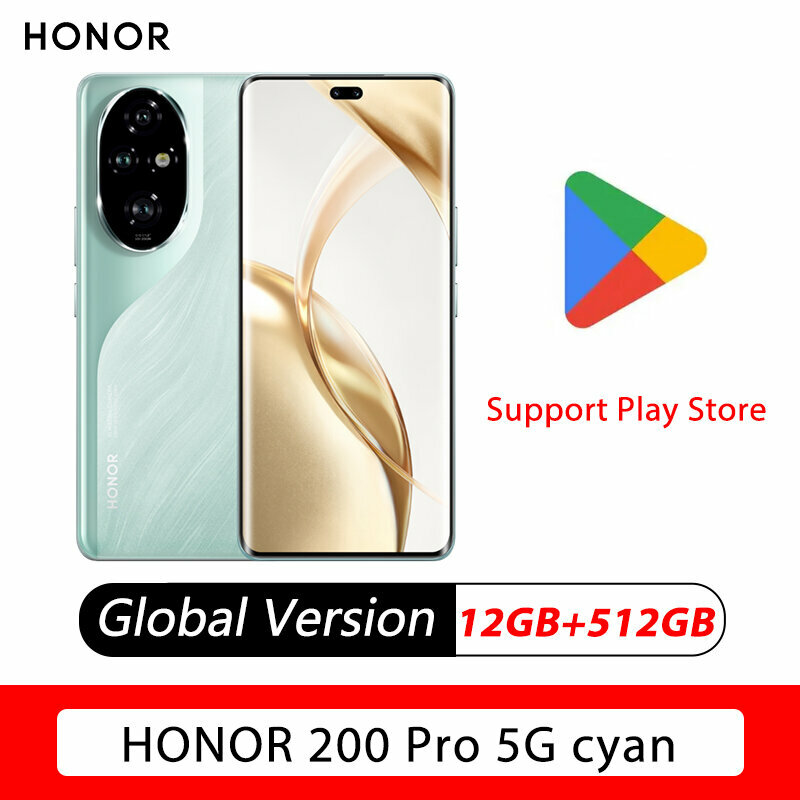 Смартфон HONOR 200 Pro 12/512 ГБ, Мятный зелёный-Global-Поддержка русского языка