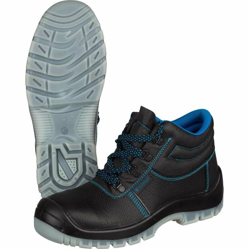 Ботинки рабочие Topfort 3 МПП ПУ-ТПУ из натуральной кожи с металлическим подноском черные размер 42 1802874