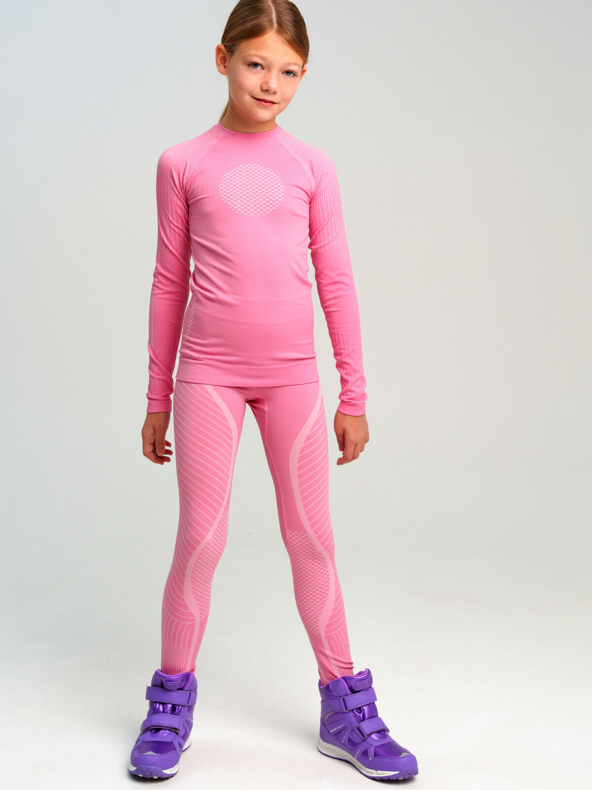 Комплект термобелья playToday размер 152-158 розовый