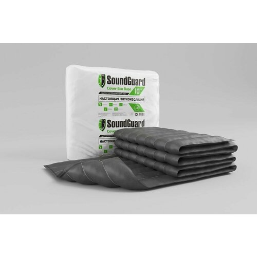 Звукоизоляционный мат SoundGuard Cover Eco Base 5000х1140х10 мм (5,7 м2 в уп)