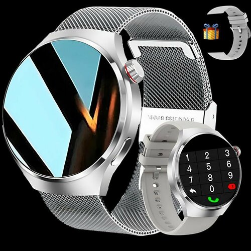 Edition 2024 смарт часы мужские Smart Watch Premium 4 Pro 46мм 2 ремешка в комплекте наручные умные часы для айфонандроид функцией вызова по Bluetooth 289900₽