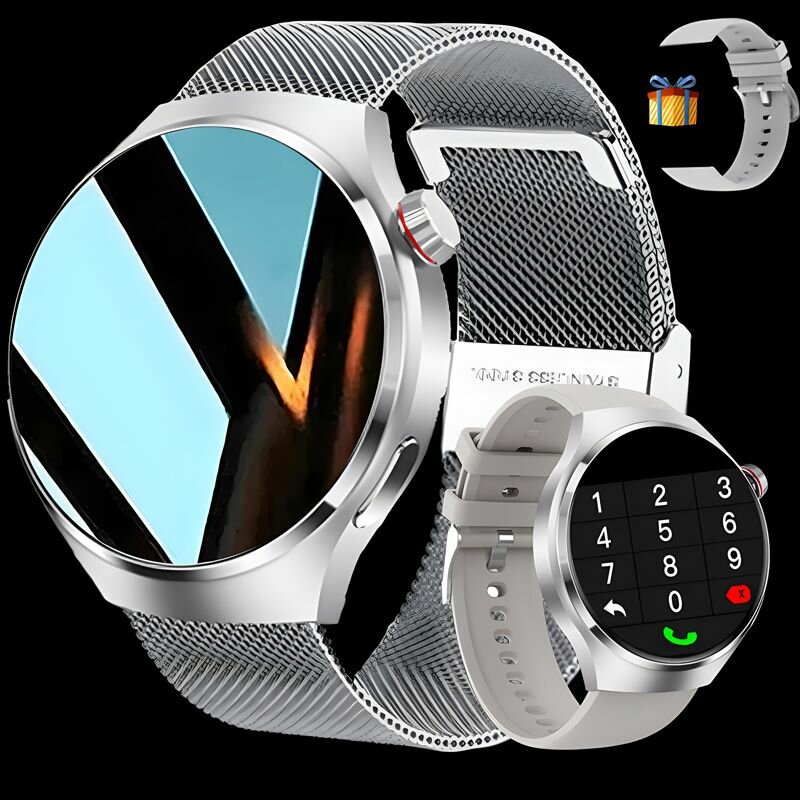 Edition 2024 смарт часы мужские Smart Watch Premium 4 Pro, , 46мм, 2 ремешка в комплекте, (наручные умные часы для айфон/андроид), функцией вызова по Bluetooth