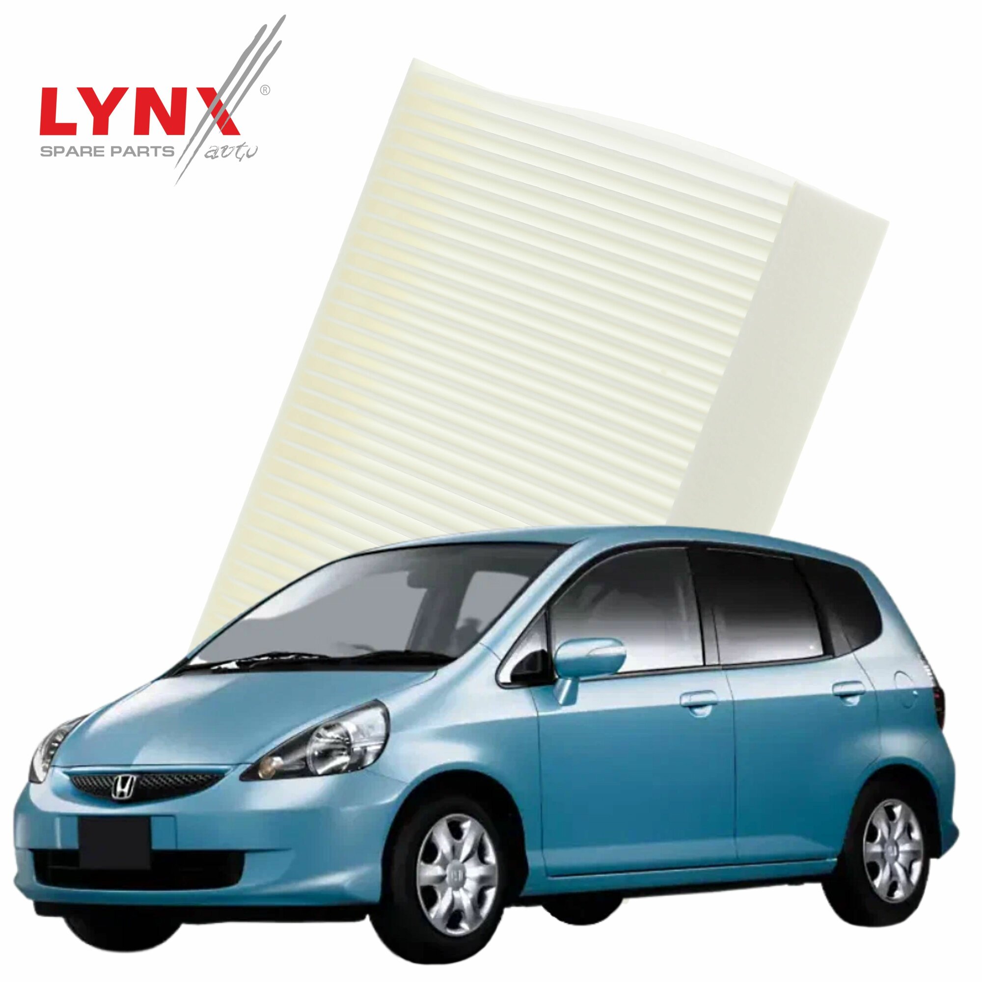 Фильтр салонный Honda Fit (1) / Хонда Фит 2002 2003 2004 2005 2006 2007 2008 / 1шт LYNXauto