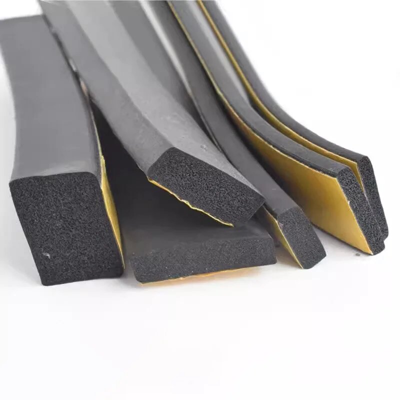 Черная самоклеящаяся уплотнительная лента EPDM Fome Tape 10м, 2mm x 10mm x 10M