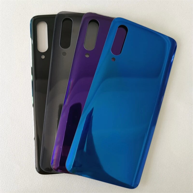 Задняя крышка батарейного отсека для Xiaomi Mi 9, 3D стеклянная панель, запасные части для Xiaomi Mi9, Крышка батарейного отсека, Transparent — фото 1