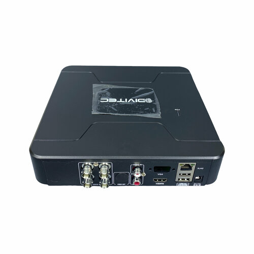 Divitec DT-iDVR04200 4 канала, IP видеорегистратор DVR(AHD). ОС - Linux, формат сжатия видео — H.264, пентаплекс.