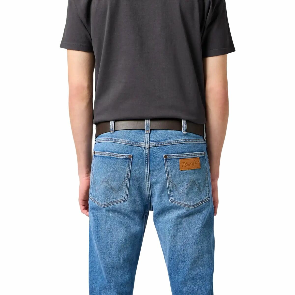 Ремень Wrangler для мужчин, размер 95, коричневый — фото 1