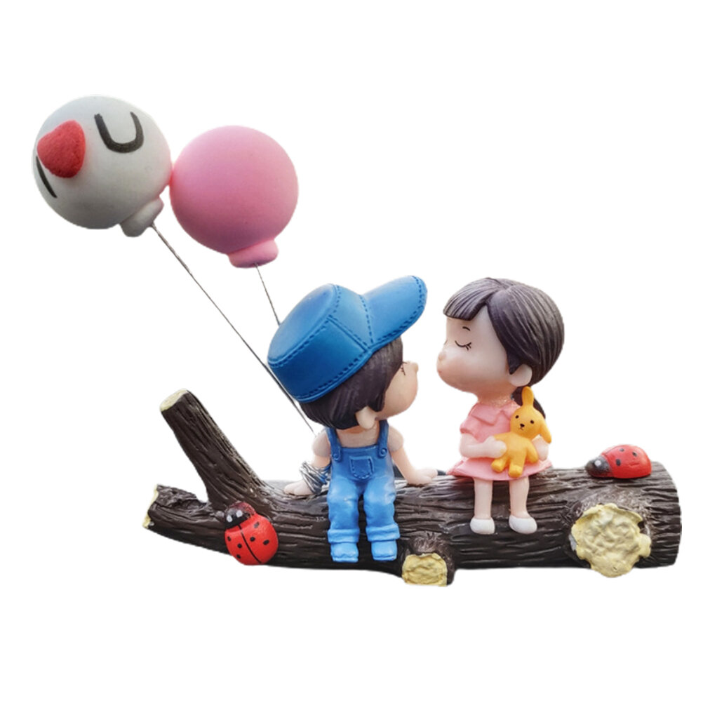 Cute Car Dashboard Ornament Lovely Couple Kissing Boy Girl Interior Decoration