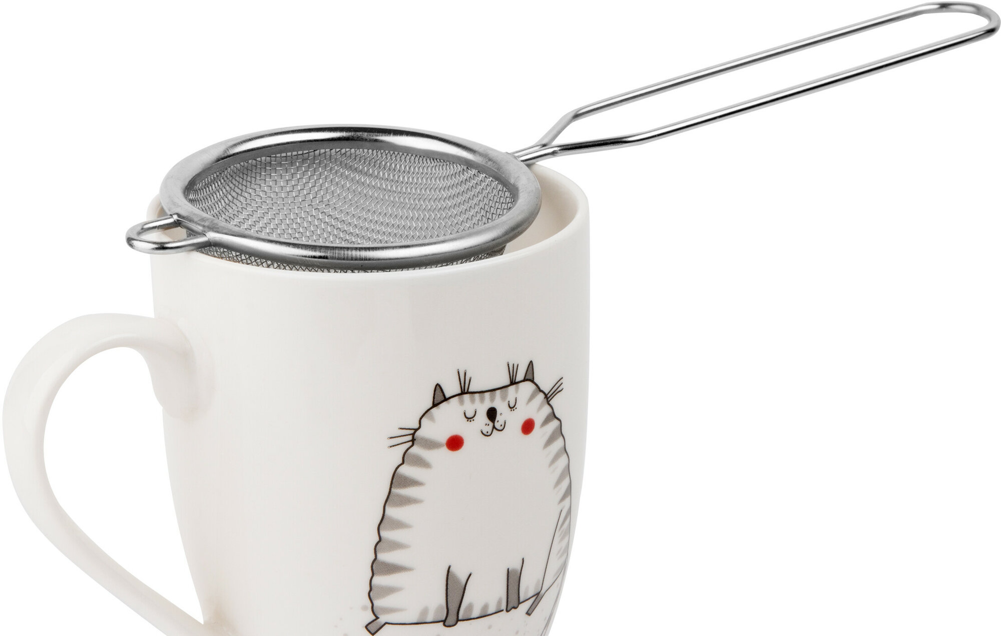 Ситечко с ручкой PERFECTO LINEA 70 мм нержавеющая сталь (24-020007) — фото 1