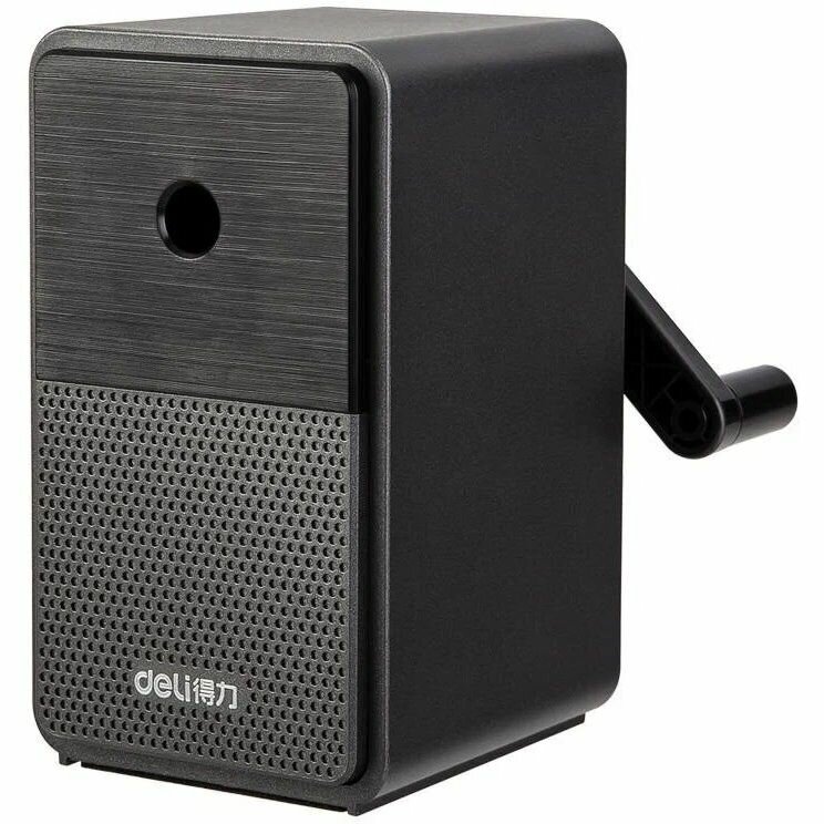 Точилка механическая Deli 1 отверстие, черная (71160Black)