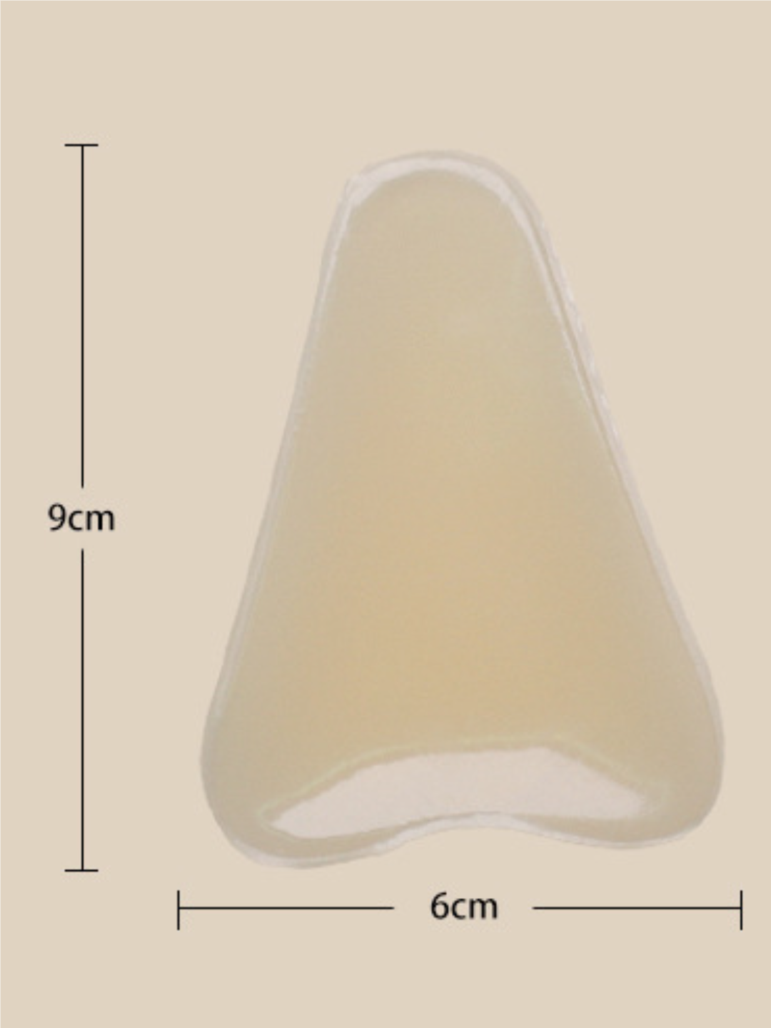 Силиконовые накладки в зону паха 1 штука бежевые, камуфлирующие — фото 1