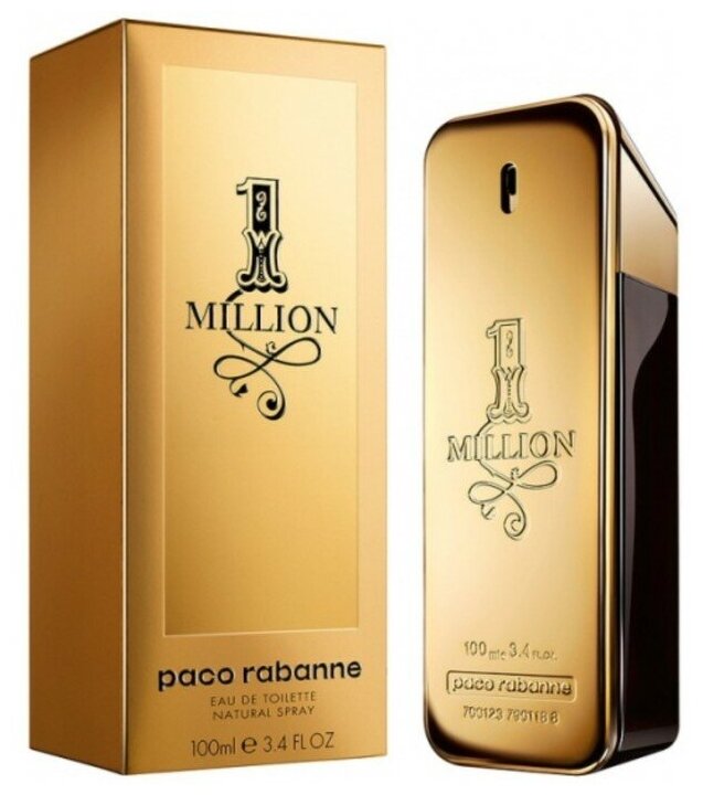 Paco Rabanne Туалетная вода мужская Paco Rabanne 1Million, 100 мл