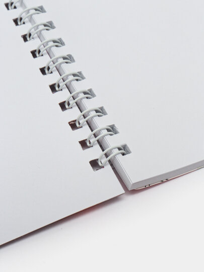 Блокнот Сима-ленд, двойной, на спирали, розовый, 48 листов, А6 — фото 1