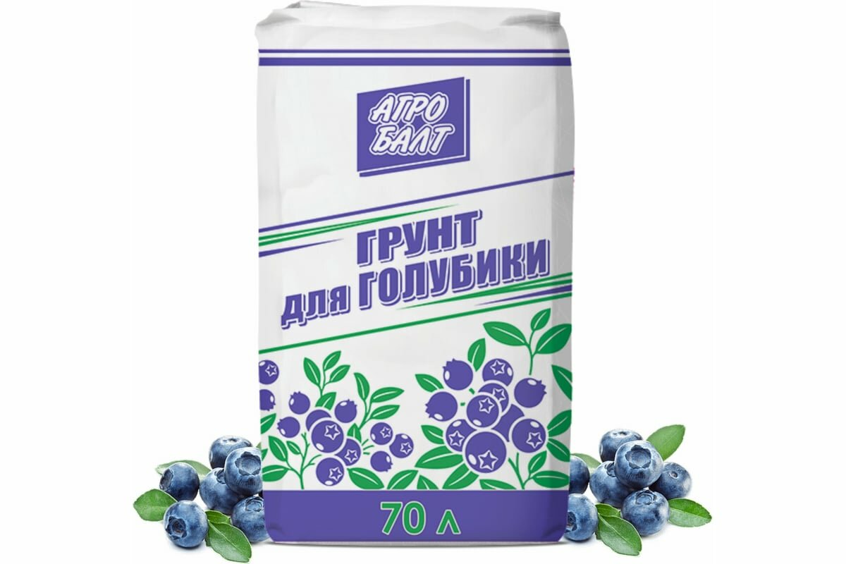 Грунт торф для Голубики АГРОБАЛТ 70 л