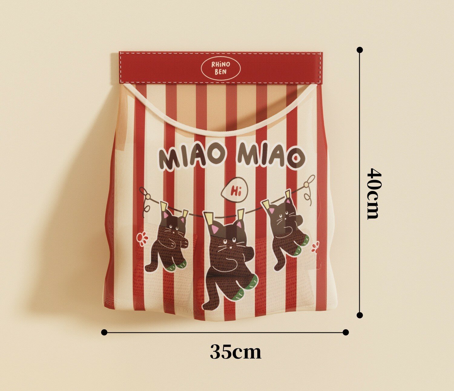 Мешок-органайзер для хранения вещей красный цвет для хранения белья одежды и мелочей 35*40см