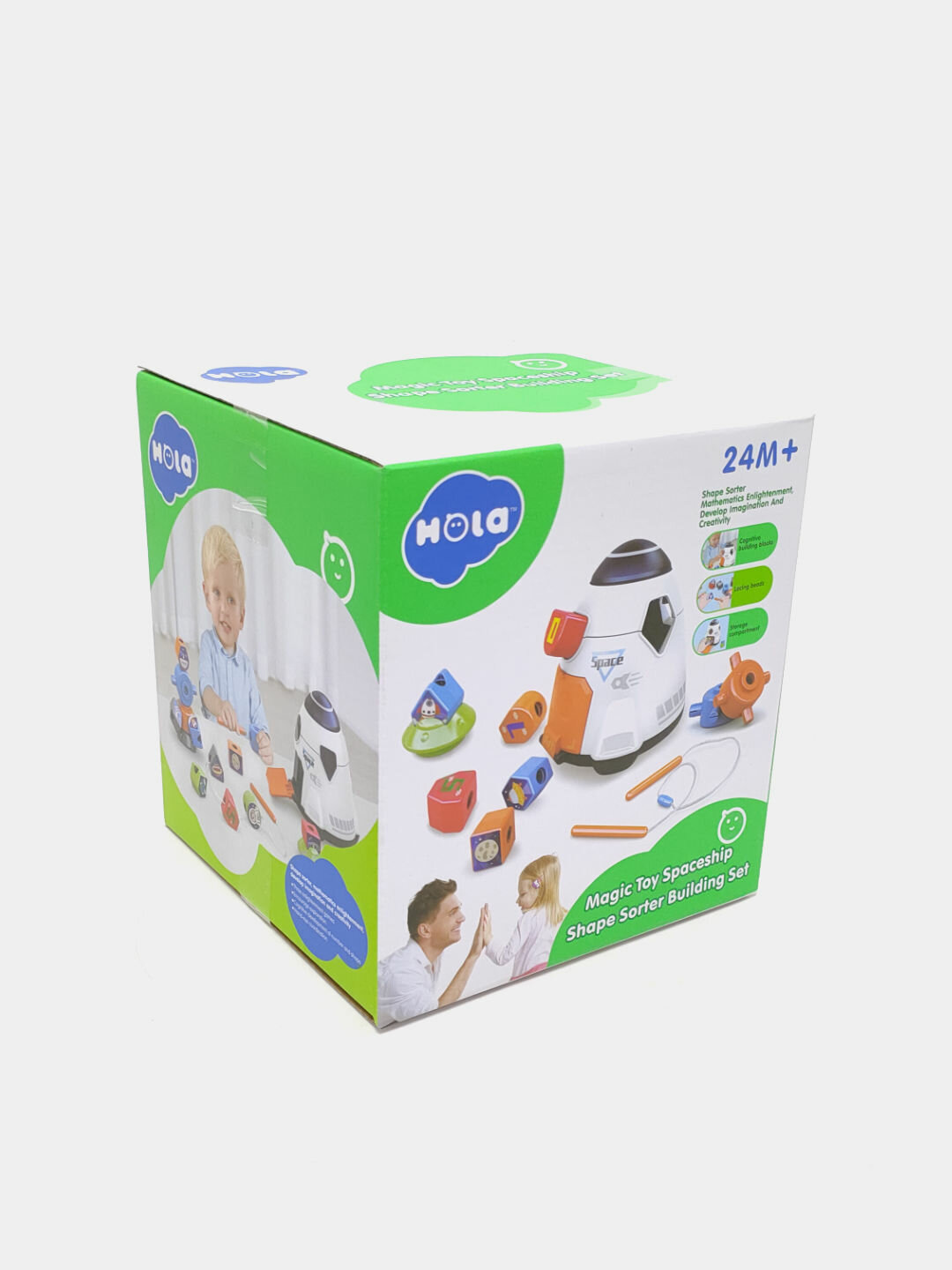 Космический корабль-сортер, Обучение формам и конструктор, Для детей от 2 лет, Компактный дизайн Код. 013270 — фото 1
