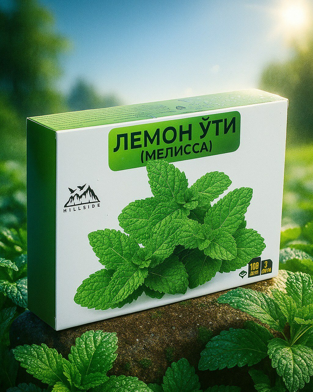Мелисса. HILLSIDE, 100 фильтр-пакетов, без добавок, без ГМО, срок годности 2 года